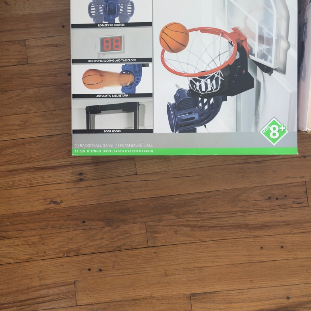 Electronic Over-the-Door Basketball Game - Orange and Blue
